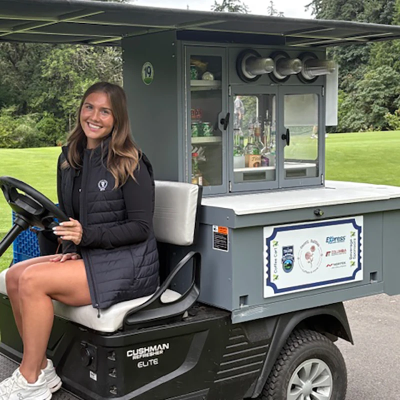 Tualatin Chamber beverage cart at the Golf Classic in Tualatin, Oregon.